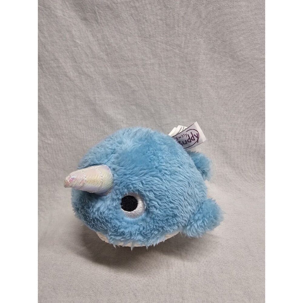 Scentsy Bitty Buddy Narwhal Plush Stuffed Animal, Very Merry Cranberry Scent 6".